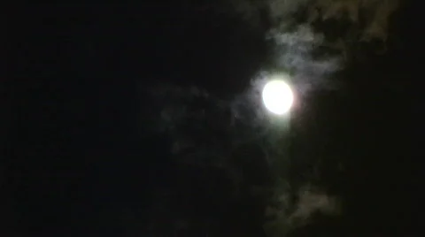 Moon and Clouds 2 스톡 동영상 607217