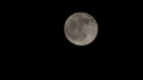 Moon and clouds Video stock 10595656