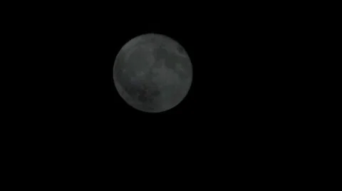 Moon and clouds Video stock 10596074
