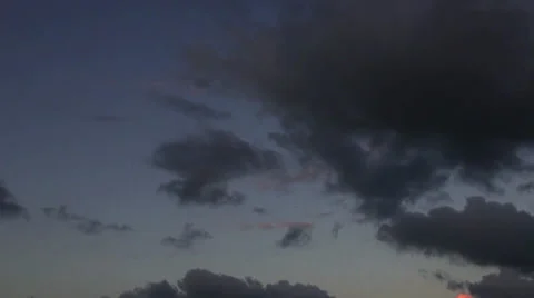 Moon and clouds Stock Footage 22998286