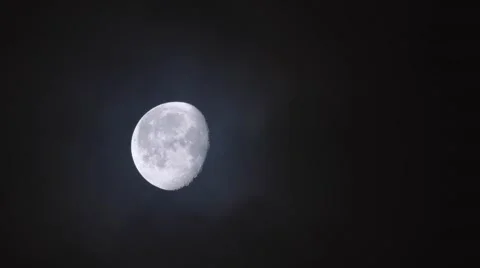 Moon and clouds Stock-Footage 45753628