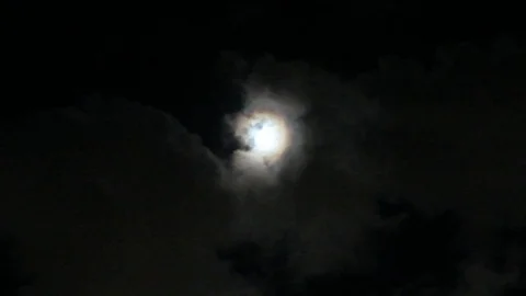Moon and clouds Video stock 74081723