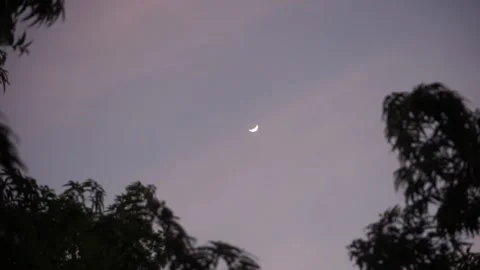 Moon and clouds in the morning 스톡 동영상 140145392