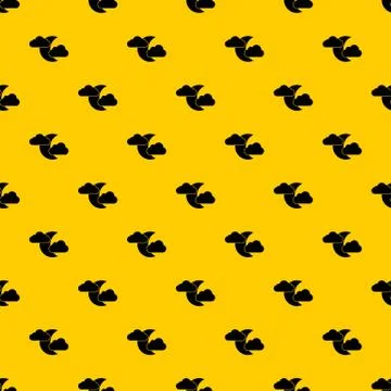 Moon and clouds pattern Illustrazione stock