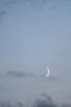 Moon and clouds Stock Photos