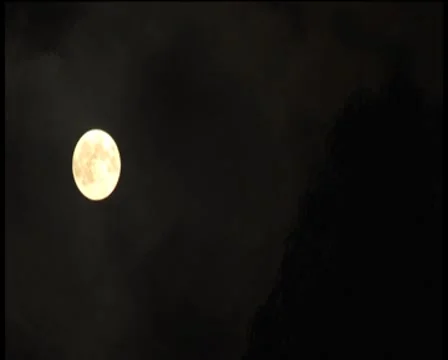 Moon and clouds - Time lapse Stockbeeldmateriaal 7763116