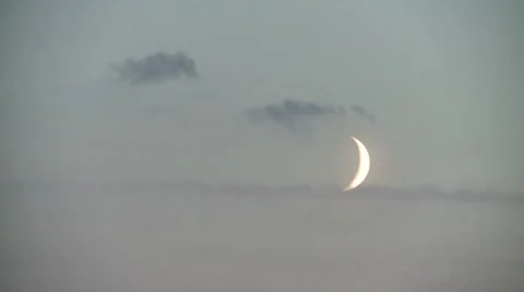 Moon and clouds timelapse Video stock 8578907