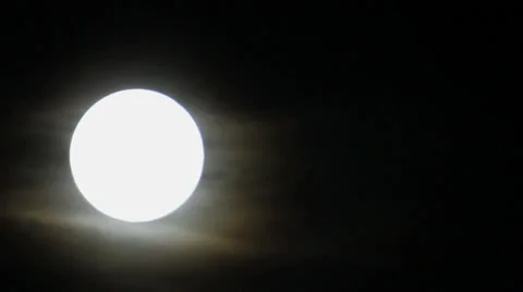 Moon and mystical clouds at night. Time lapse Stockbeeldmateriaal 22892308