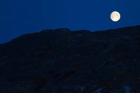 Moon and rocks Foto stock