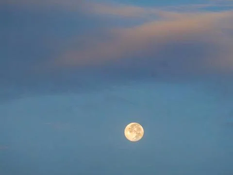 The moon and the sky Stock Photos