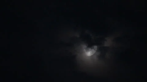 Moon and sky. Time lapse 動画素材 24577394