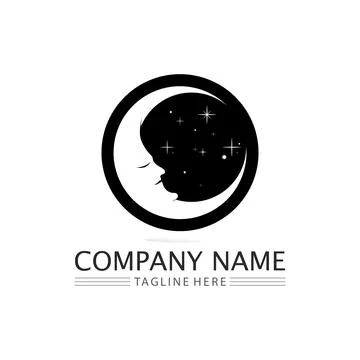 Moon and star icon vector for your web design logo Sky illustration logo plan Ilustração Stock