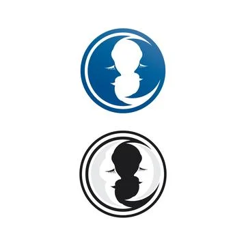 Moon and star icon vector for your web design logo Sky illustration logo plan Ilustração Stock