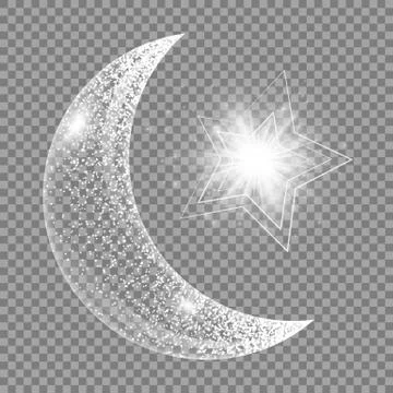 The moon and the star Stock Illustration