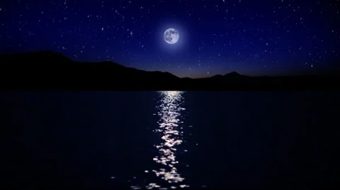 Moon and Stars Stock Footage 39559014