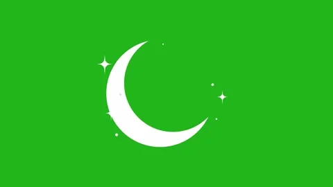 Moon and Stars Night time Icon Motion Graphics Animation Stock Footage 344641889