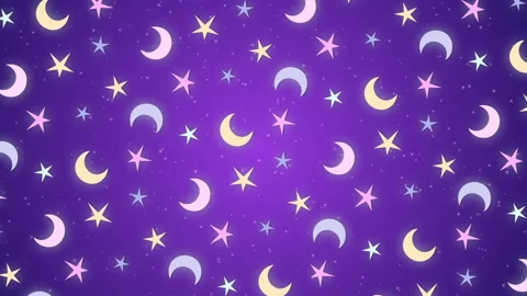Moon and stars, rotating background Stock Footage 113202142