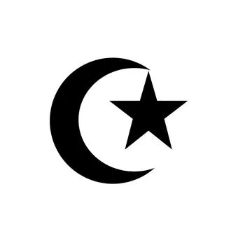 Moon and start logo design Иллюстрация