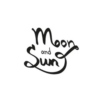 Moon and sun Stock Illustration