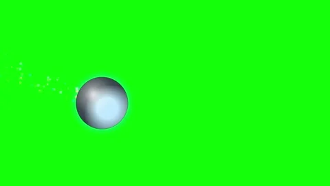 Moon Animated with Sphere on Chroma Key for Compositing Stock Footage 336960243