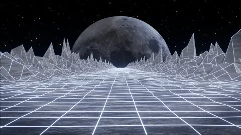 Moon animation Video stock 283375477