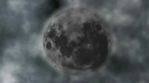 Moon appear from spooky clouds Video stock 8982800