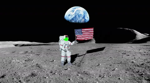 astronaut moon american