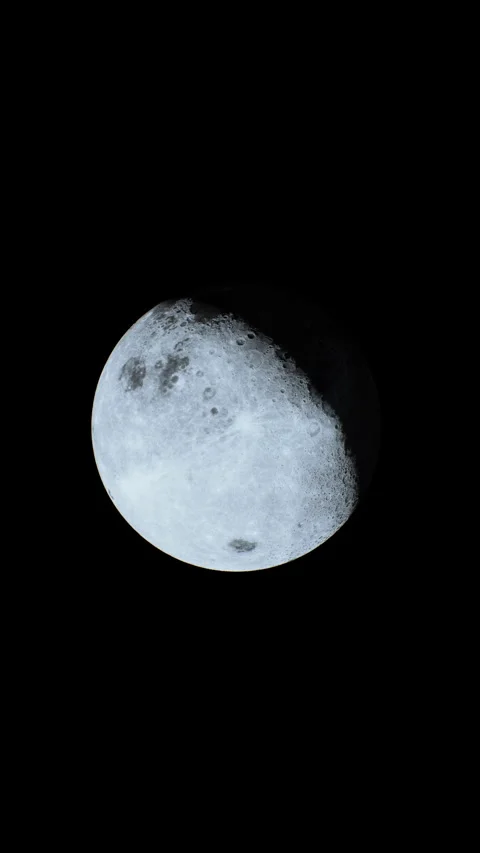 The Moon is an astronomical body that orbits planet Earth Stock Footage 278257276
