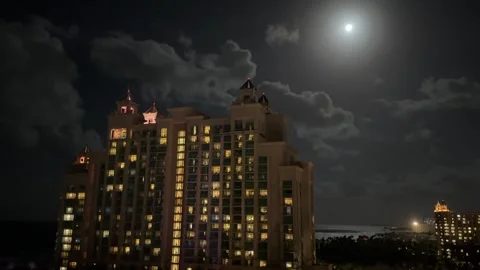 Moon &amp; Atlantis Stock Footage 254632541