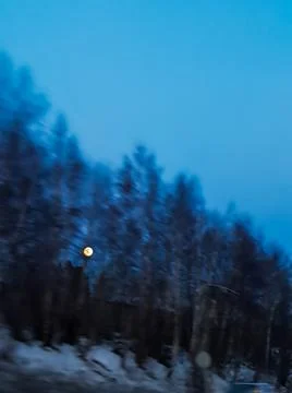 Moon on the background of the abstract sky Stock Photos