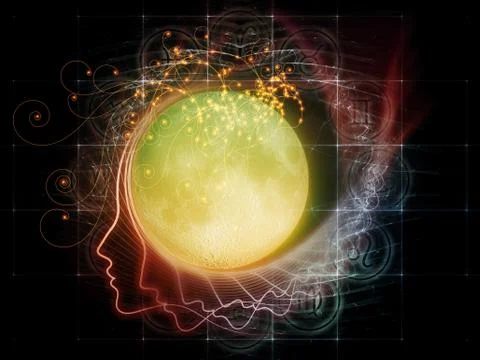 Moon Background Stock Illustration