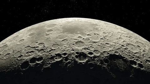 Moon Background Realistic moon The Moon is an astronomical body that orbits Stock Footage 111865350