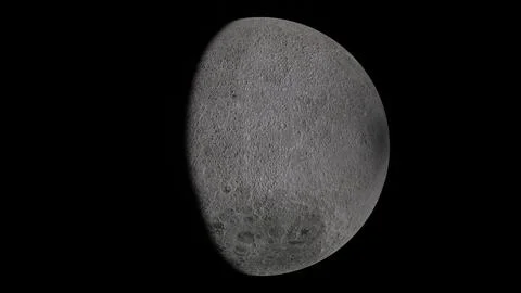 Moon. Beautiful space object. Space. 3D render. イラスト素材