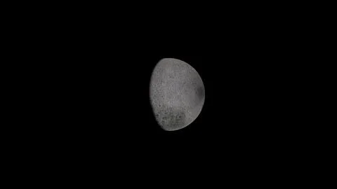 Moon. Beautiful space object. Space. 3D render. イラスト素材