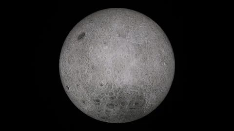 Moon. Beautiful space object. Space. 3D render. イラスト素材