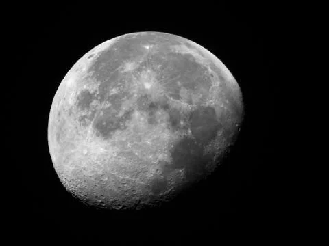 Moon in black and white Stock Photos