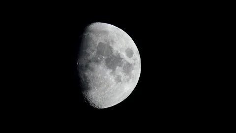 Moon in the black sky Stock-Footage 146883841