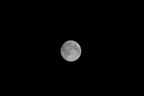 Moon in the black sky Stock Photos