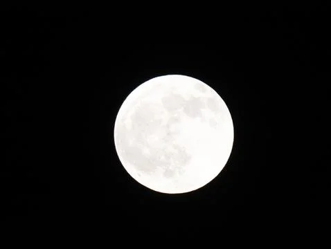 Moon in the black sky Stock Photos