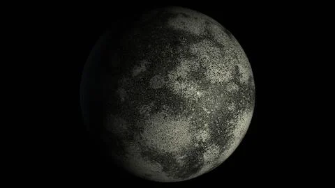 Moon in black space Stock Photos