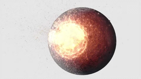 Moon Blast Stock Footage 303202961