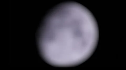 Moon Blur in and Out Stock Footage 8648236