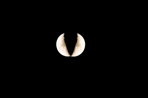 Moon breaks apart Stock Photos