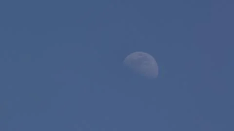 Moon in broad daylight Foto stock