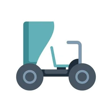 Moon buggy standing on lunar surface for space exploration Stock Illustration