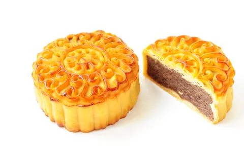 Moon cake Stock Photos