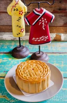 Moon cake Stock-Fotos