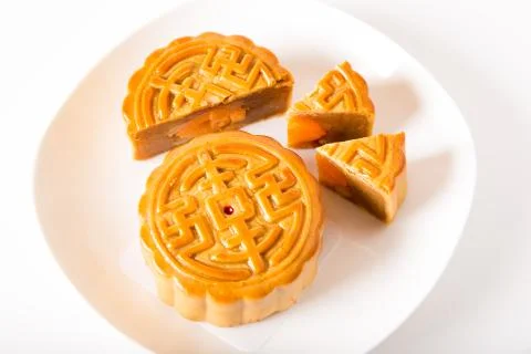 Moon cake Stock Photos