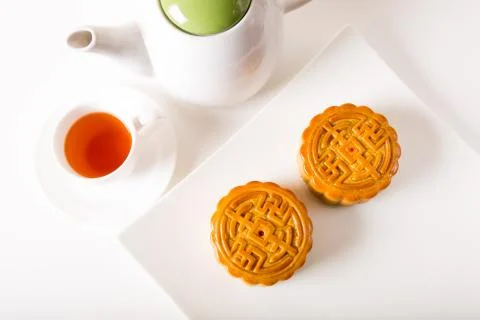 Moon cake Stock Photos