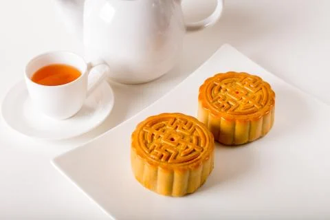 Moon cake Stock Photos